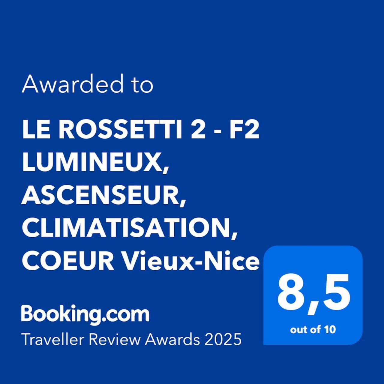 Le Rossetti 2 - F2 Lumineux, Ascenseur, Climatisation, Coeur Vieux-Nice Exterior photo